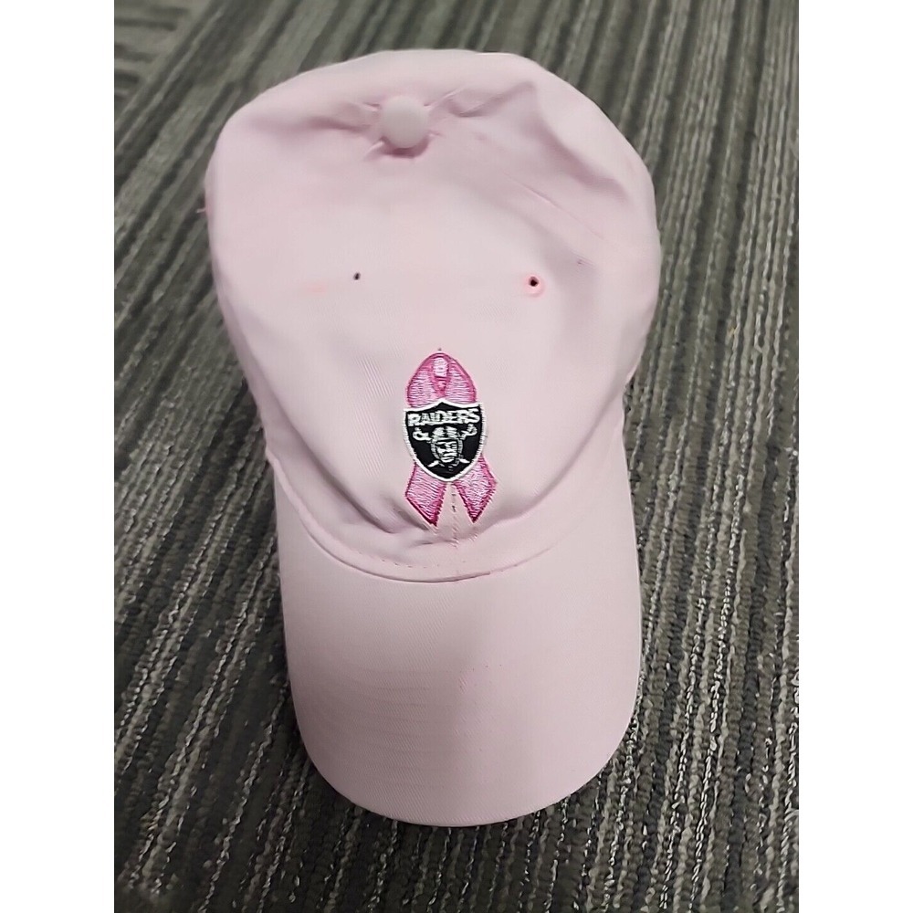 Raiders Breast Cancer Hat‎ Pink  Adjust Strap